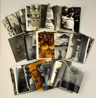 cca 1970 Kortárs fényképek vegyes tétele, többsége feliratozott, 99 db vintage fotó mindenféle témáról, 18x24 cm