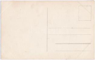 1908 Hajdúszoboszló - 5 db fotó képeslap a vasúti szerencsétlenségről; Tehervonat és személyvonat üt...