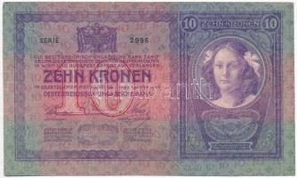 1904. 10K hamis(?) felülbélyegzéssel T:II-,III szép papír Adamo K10