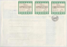 Budapest 1992. "Aranypók Kereskedelmi Részvénytársaság" névre szóló részvénye 10.000Ft ért...