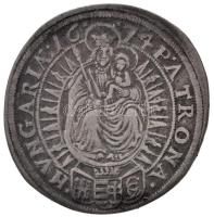 1674. 15kr Ag "I. Lipót" Pozsony (5,42g) T:1-,2 kis patina /  
Hungary 1674. 15 Kreuzer A...