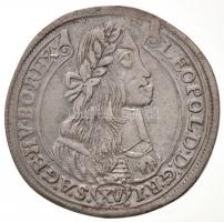 1674K-B 15kr Ag "I. Lipót" Körmöcbánya (5,63g) T:1-,2 / Hungary 1674K-B 15 Kreuzer Ag "Leopold I" Kremnitz (5,63g) C:AU,XF Huszár: 1423., Unger II.: 1058.