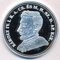 DN "Királyi koronák - IV. Károly 5 korona 1909" Ag emlékérem tanúsítvánnyal (20g/0.999/38,61mm) T:PP