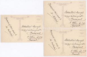 Hit, Remény, Szeretet; 6 darabos Anna & Gasparini olasz művészlap sorozat T. Corbella szignóval ...