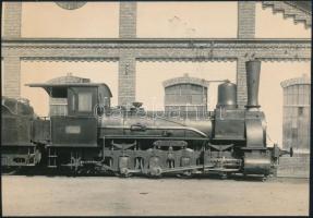 cca 1920-1930 Ganz-mozdony, fotó, 12×17 cm