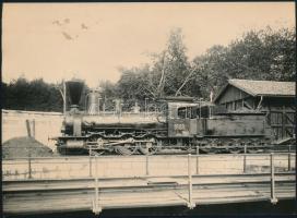 cca 1920-1930 Ganz-mozdony, fotó, 12×17 cm