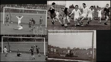 Kis sajtófotó-gyűjtemény:labdarúgók, összesen kb. 20 db, különböző méretben