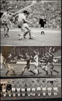 Kis sajtófotó-gyűjtemény:labdarúgók, összesen kb. 20 db, különböző méretben