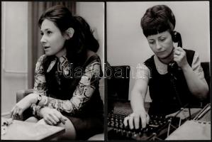 cca 1970 Novotta Ferenc sajtófotói, hátuljukon pecséttel jelzettek, összesen 40 db, különböző méretben