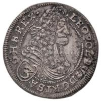 1697C-H 3kr Ag I. Lipót Pozsony (1,8g) T:1- /  Hungary 1697C-H 3 Kreuzer Ag Leopold I Bratislava (1,8g) C:AU Huszár: 1478., Unger II.: 1086.b