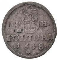1698. Poltura Ag "I. Lipót" (1,1g) T:1-,2 / 
Hungary 1698. Poltura Ag "Leopold I&quo...