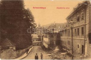 Selmecbánya, Schemnitz, Banska Stiavnica; Akadémia utca. W. L. 471. / street view (EK)