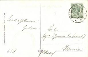 Fencer caricature. Italian litho art postcard. Proprieta artistica riservata serie 3-56. s: Pippo