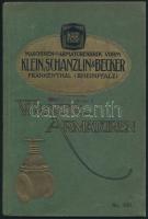 1911 Klein, Schanzlin&Becker Wasser-Armaturen katalógus. Víz-szerelvény katalógus. Papírkötés, szövegközti illusztrációkkal.