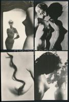 1969 Naptár, művészi aktfotókkal, műanyag tokban, cseh nyelven, 12 p