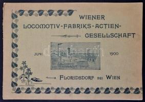 1900 Wiener Lokomotivfabrik Aktiengesellschaft, Floridsdorf, 1900. Junius. Wien, Friedrich Jasper. Papírkötés, kissé szakad borítóval, német nyelven. Wiener Lokomotivfabriks floridsdorfi gyárának hírei./ 1900 News of the Wiener Lokomotivfabriks, Floridsdorf, in German language.