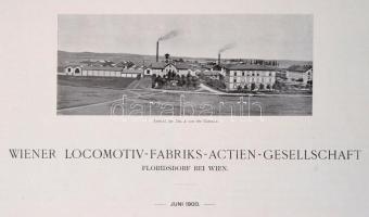 1900 Wiener Lokomotivfabrik Aktiengesellschaft, Floridsdorf, 1900. Junius. Wien, Friedrich Jasper. P...