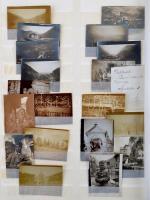 1915-1918 I. világháborús katonai fotógyűjtemény, 80 db, főleg az olasz harctérről, részben Romániáb...