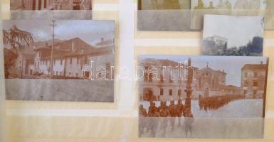 1915-1918 I. világháborús katonai fotógyűjtemény, 80 db, főleg az olasz harctérről, részben Romániáb...