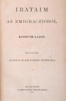 Kossuth Lajos: Irataim az emigráczióból I-II. I. kötet: Az 1859-ki olasz háború korszaka. II. kötet:...