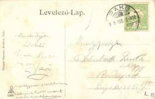 Paks, Deák Ferenc utca, Magyar kir. Járásbíróság. Wiener Hajman kiadása  (fl)