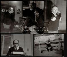 Hernádi Gyula (1926-2005) író fotói, életképek, forgatási képek vegyesen, összesen 20 db, különböző ...