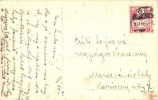 Dés, Dej; utcakép a Rákóczi házzal. Medgyesi Lajos kiadása / street view with house (EK)