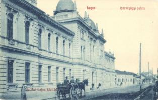 Lugos, Lugoj; Igazságügyi palota. Sziklai Lajos kiadása / Palace of Justice