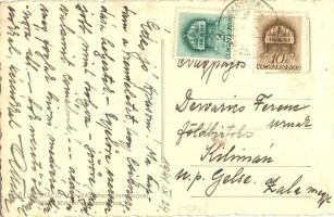 Nagysomkút, Somcuta Mare; Községháza, Járásbíróság, Megyeháza, Horthy Miklós út, Rákóczi utca / town...