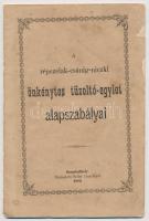 1883 A Répczelak-Csánig-Niczki tűzoltó-egylet alapszabályai. Szombathely, Seiler Henrik. Papírkötés, kis sérültésekkel, de belül jó állapotban, 15 p.