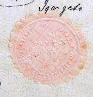 Révfülöp 1872. "Zala-Somogyi Balaton Gőzhajózási Társaság" névre szóló részvénye 50Ft-ról ...