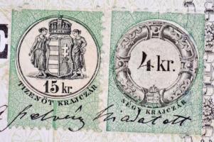 Révfülöp 1872. "Zala-Somogyi Balaton Gőzhajózási Társaság" névre szóló részvénye 50Ft-ról ...
