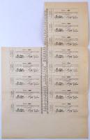 Révfülöp 1872. "Zala-Somogyi Balaton Gőzhajózási Társaság" névre szóló részvénye 50Ft-ról ...