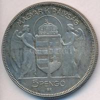 1930. 5P Ag "Horthy jobbra" T:2,2- 
Adamo P8