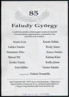Faludy György (1910- 2006) Kossuth-díjas magyar költő, műfordító aláírása meghívón