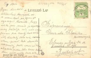 Farnad, Farná; téli utcakép Római katolikus templommal / winter street view with Roman Catholic chur...