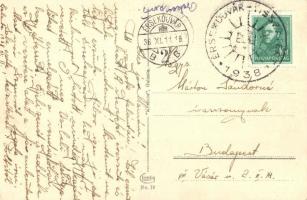 Galánta, Új és Fő utca, zsinagóga, kastély. Kosmos könyvnyomda és saját kiadása / streets, synagogue...