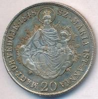 1848KB 20kr Ag "V. Ferdinánd" T:1-,2 karc, patina
Adamo B5