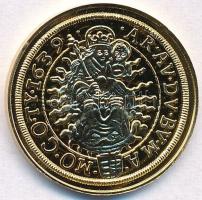 DN "Magyar aranypénzek utánveretben - III. Ferdinánd aranyforint, 1639" aranyozott Ag emlé...