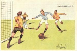 Durchgebrannt / Football match. B.K.W.I. 400-3. s: Fritz Schönpflug