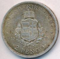 1936. 2P Ag "Liszt Ferenc" T:2 patina 
Adamo P7.3