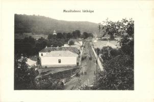 Mezőlaborc, Medzilaborce; látkép utcával / panorama view with street