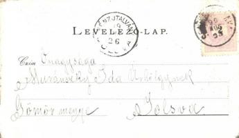 1899 Selmecbánya, Schemnitz, Banska Stiavnica; Kálvária. Kis alakú képeslap / Calvary. small sized p...