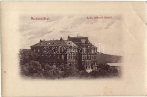 Selmecbánya, Schemnitz, Banska Stiavnica; M. kir. erdészeti főiskola. Joerges Á. özv. és fia 1907. / forestry college, school (EB)