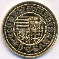 DN "Magyar aranypénzek utánveretben - I. Ulászló aranyforint" aranyozott Ag emlékérem tanú...