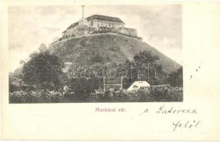 Munkács, Mukacheve, Mukacevo; Vár és Milleniumi emlékmű. Bertsik Emil kiadása / castle with monument (EK)