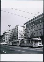 A Ganz UV villamos a Ferenc körúton, modern előhívás, 18x13 cm