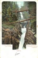 Tátra, Kis-Tarpatak, Óriás zuhatag. Feitzinger Ede 57. / Klein-Kohlbach, Riesensturz auf dem Treppchen / waterfall (EK)