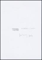 1982-2010 Jankovszky György(1946-): Lenin elvtárs utat mutat, feliratozott, pecséttel jelzett, aláír...