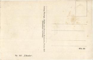 Osztrák-magyar haditengerészet hajóraja; két Erzherzog Karl osztályú és egy Tegetthoff osztályú csat...